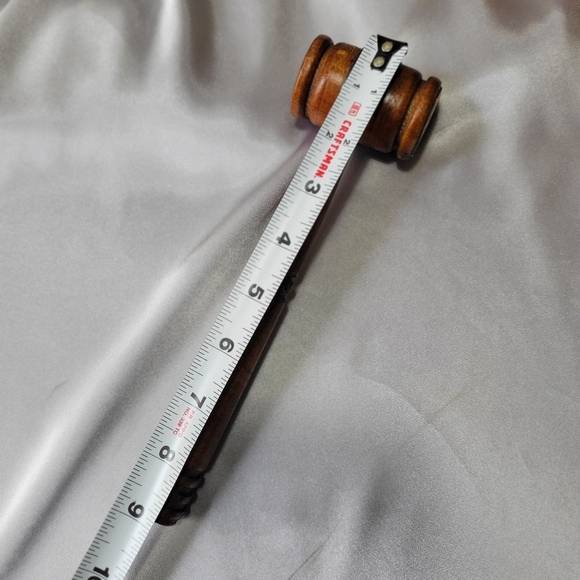 Circa "1940" Gavel Hammer Light Wood Judge Auctioneer Politician 9” L Engraved - Picture 9 of 12